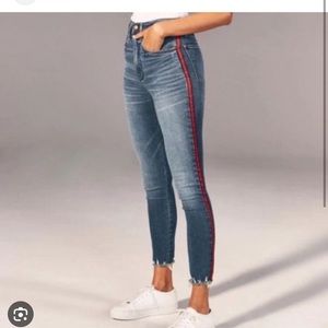 Abercrombie Simone high rise ankle jeans